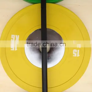 Competition Olympic Rubber Barbell Plates With Olympic Barbell Package Set thumbnail-4