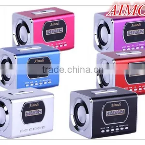 Portable Laptop Mini Sound Box With LED Digital Display Speaker Aimodi -SM 01Y thumbnail-1