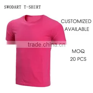 2016 Make Your Own Logo Pink Shirt Running T-shirts Low Quantity Orders t Shirts Sports Shirt Fashion Style T-shirt thumbnail-1