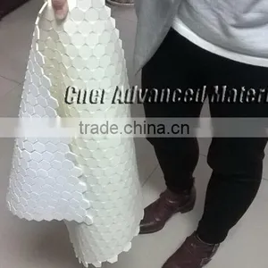 Alumina Ceramic Mat, Square, Hexagonal Ceramic Element With Net Backing thumbnail-3