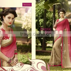 Fashion Indian Bridal Saree thumbnail-5