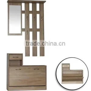 The Latest Country Style Modern Wooden Shoe Cabinet for Hallways thumbnail-1