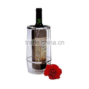 1.5L Mini Plastic Acrylic Wine Bottle Bucket for One Bottle thumbnail-1