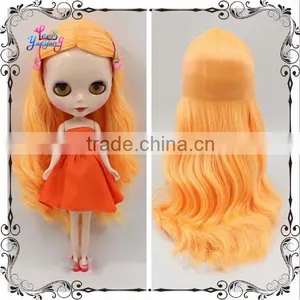 New Arrival Loose Wavy Glow Orange Neo Blythe Doll Wigs thumbnail-1