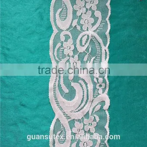 White Voile African Dry Bridal Lace Velvet Fabric Trimming For Wedding Decorations thumbnail-1