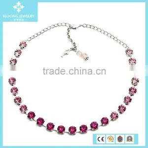 2015 Lastest Design Statement Crystal Necklace, Fashion Jewelry Necklace thumbnail-3