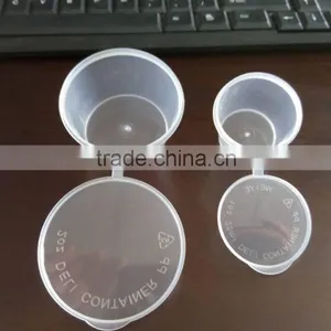 Disposable Soy Sauce Container Plastic Transparent Cup Connected Cover 1oz, 2 Oz, thumbnail-1