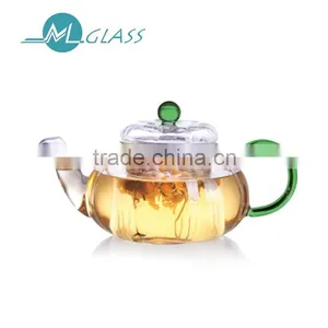 Wholesale 600ml Glass Teapot With Glass Lid High Borosilicate Glassware 6073 ML Glass thumbnail-1