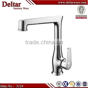 Made in China Wall Faucet, Square Unique Design Double Lever Faucet, 3 Hole Faucet thumbnail-6