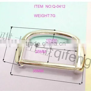Newest Fashion Bag Side Metal Flat O-rings Q-0412-25mm thumbnail-1