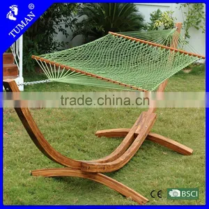 High Quality Cotton Rope Portable Folding Hammock thumbnail-1