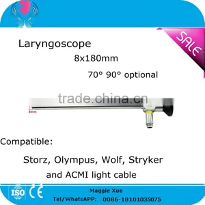 Surgical Instrument Laryngoscope 70 90 Degree 8x180mm Laryngendoscope Compatible for Throat ENT Sale thumbnail-1