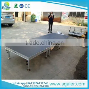 2017 Aluminum Simple Stage , Portable Stage 4ft x 4ft With Round Legs ,adjustable Stage thumbnail-5