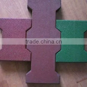 Dog Bone Shape Rubber Floor Tiles thumbnail-1