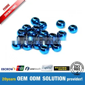 Metallic Blue Round Tungsten Fishing Beads thumbnail-1
