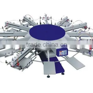 Multi Color Automatic Rotating T-Shirt Screen Printing Machine thumbnail-1