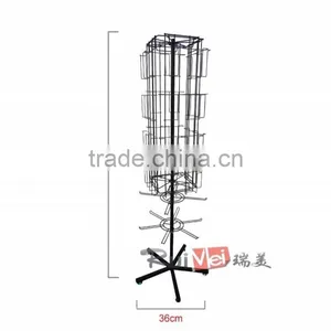 Multi-Tier 4-side Rotating Greeting Card Display Racks for Sale thumbnail-1