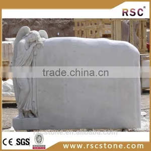 White 1 People Granite Flat Tombstone thumbnail-1