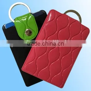 Fashionable Pvc Business Card Holder With Keyring,plastic Card Case With Keyring thumbnail-2