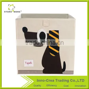 Store More Non-woven Storage Bin, Kids Collapsible Fabric Storage Box, Toy Foldable Storage Box thumbnail-1