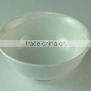 Best Selling White Coconut Pot-bellied Ceramic Bowl Restaurant Porcelain Serving Bowls thumbnail-2