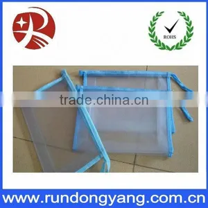New Style Great Quality Clear PVC Bag With Blue Zipper thumbnail-1