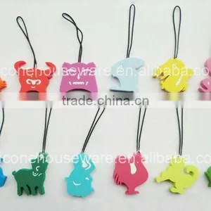 Fashion 12 Zodiac Sign Eco-friendly Silicon Mobile Phone Pendant thumbnail-1