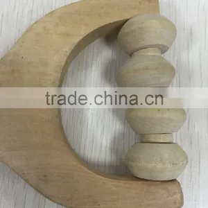 Wooden Massage Device Tricycle Roller Massage Device Solid Wood Massage Hammer thumbnail-2