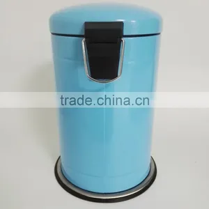 Powder Coated Dustbin 12L Stainless Steel Foot Pedal Trash Can Kitchen Waste Bin thumbnail-4