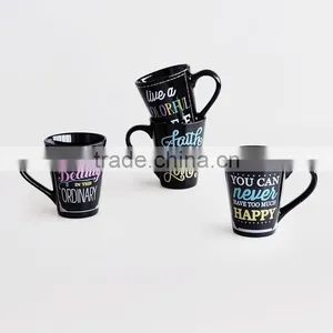 14oz Ceramic Coffee Mug, Stoneware With Decal Printing for Promotion thumbnail-2