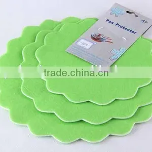 3pc Round Felt Cloth Placemat Printed Coaster thumbnail-4