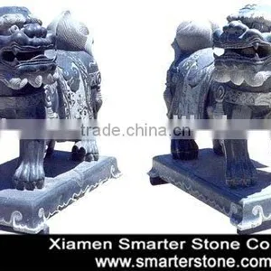 Chinese Marble Animal Statue Sculpture thumbnail-1