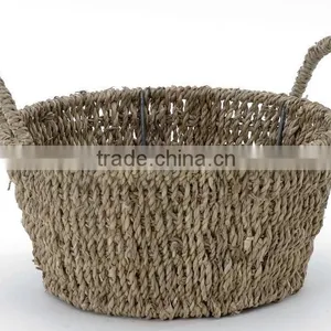 Cheap Straw Baskets With Handle for Sundries thumbnail-1