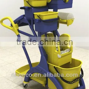 Multifuction Cleaning Trolley With Wringer thumbnail-1
