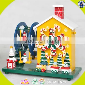 Wholesale Baby Wooden Musical Box Christmas Kids Wooden Musical Box Fashioned Wooden Musical Box W07B017A thumbnail-2