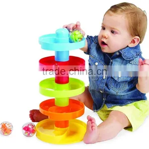 Dongguan Toy Early Childhood Colorful Toy Swirl Ball Ramp From ICTC Factory thumbnail-5