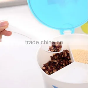 Custom Creative Food-Grade PP Plastic 3 Apartment Seasoning Spice Storage Box Supplier thumbnail-4