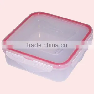 Convenient Square Type Plastic Food Storage Container Crisper With Leakproof Cover thumbnail-5