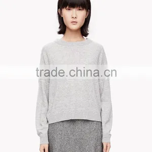Pullover Women Fashion Long Sleeve Drop Shoulder Sweater Shirts Without Hooded Fleece Sweater thumbnail-2