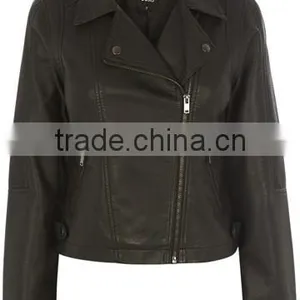 Alike PU Biker Jacket for Girls thumbnail-1