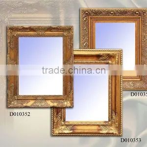 Popular Art Decor Traditional Antique Design Solid Wood Mirror thumbnail-1