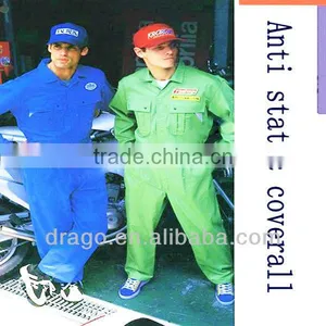 100 Cotton Fireproofing Antistatic Fabric Coverall for Gas Station thumbnail-1