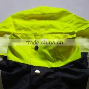 2017 Navy Yellow High Visibility Reflective Safety Jacket thumbnail-5