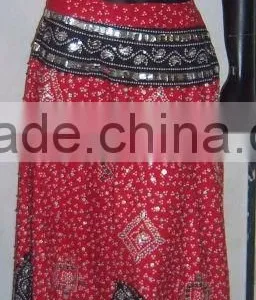 Red Black Cotton Designer Ladies Wedding Wear,chaniya Choli thumbnail-1