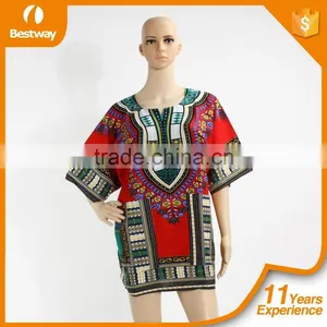 Bestway Dashiki Lady Shirt Dashiki Shirt African Dashiki Top DT007 thumbnail-1