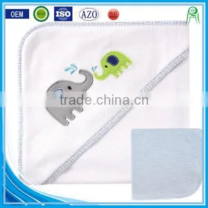 Trade Assurance Applique Cotton Terry Swaddle Baby Blanket With Embroider-elephant thumbnail-1