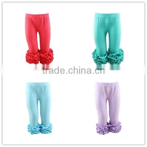 2017 Boutique Girls Clothing Ruffle Leggings Girls Baby Ruffle Pants Icing Ruffle Pants thumbnail-1
