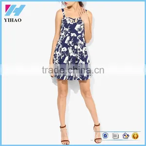 Korean Summer Fashion Apparel Clothes Wholesale Women Sexy Skater Dress thumbnail-1