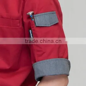 Juqian New Fashion Man Chef's Short Sleeve Jacket Restaurant & Hotel Kitchen Chef Uniform Colors thumbnail-6