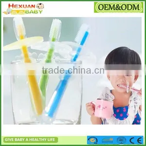 Teething Toothbrush Baby Silicone Plate Toothbrush Baby Play Toothbrush thumbnail-1